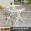 Mesa de Café Pequeña Plegable Vidrio Templado Tienda de Té de Leche Mesa Redonda Exterior Balcón Mesa y Sillas Plegables Mesa de Comedor Portátil para Ocio en Casa