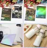 Película Holográfica Autoadhesiva para Laminación en Frío A4, Película Protectora de Vinilo para Scrapbooking DIY Manualidades Hechas a Mano