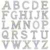 En stock color blanco parche con letras de pedrería pegatinas de tela accesorios para ropa fabricantes de accesorios suministro directo