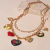 Collar Geométrico de Borlas Multicapa Transfronterizo Europeo y Americano Lujo Ligero Nicho Cadena de Clavícula Exagerada Moda Personalizada Collar de Alta Calidad