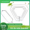 Anel de malha dobrável sólido triangular com várias especificações opcionais, reforço com rebite de aço inoxidável
