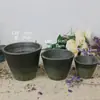 Macetas de Cerámica Gruesa, Macetas para Flores, Recipientes para Flores, Floreros, Macetas de Barro Transpirables Vintage, Macetas para Flores de Interior y Exterior