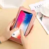 Bolsa para Teléfono Móvil Mujer Cruzada Simple Pequeña Bolsa para Teléfono Móvil Billetera Táctil de Pantalla Llave de Moda Bolsa para Tarjetas de Teléfono Móvil Billetera