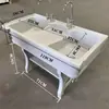 Pia de lavanderia em pedra de quartzo com tábua de lavar integrada, pia de lavanderia espessa e elevada, firmemente reforçada, atacado de fábrica de comércio exterior