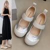Popular Retro Single Shoes Feminino All-match 2025 Primavera Novo Casual Macio-solado Leve Raso Flat Mary Jane Sapatos