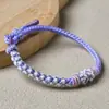 Cuerda de Mano Tejida a Mano Flor de Durazno Cuerda Trenzada Semiacabada Nudo de Flor de Durazno Cuerda de Mano Colgante de Cuenta Usable Joyería DIY