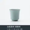Caneca de Chá Ru Kiln Branco Lua Caneca Única Pode Elevar Caneca de Mestre Conjunto de Chá Kung Fu Cerâmico Caneca de Chá Peça Aberta Caneca de Fragrância Dedicada