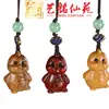 Yiming Xianyuan Talla de Sándalo Dibujo Animado Colgante Accesorios para Teléfono Móvil DIY Talla en Madera Lindo Animal Colgante Colgante para Bolsa