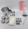Vela DIY 1.2L Olla para Velas Mecha de Vela Centro de Hierro Patrón de Solapa Fruncida Frasco para Velas Juego de Mechas para Velas