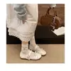 Sapatos Mary Jane com Laço de Renda para Mulheres 2026 Novo Estilo Primavera/Verão, Adequados para Saias, Sapatos Lolita Planos de Couro Pequeno