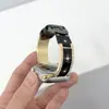 Adecuado para Correa de Reloj de Cuero Brillante Esmaltado para Apple S12 Manzana s1098765Se Pulsera Moda para Mujer