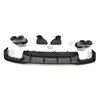 Adequado para Lábio Traseiro e Ponteira de Escape do Audi A7 Audi A7 C8 Modificado Lábio Traseiro S7 Ponteira de Escape Quatro Saídas Kit de Pequeno Envolvente