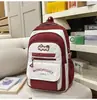 Mochilas Escolares de Aspecto Elegante en Colores Contrastantes para Mujeres, Mochilas de Viaje de Gran Capacidad para Secundaria y Preparatoria, Almacenamiento Multicapa, Mochilas Ligeras para Estudiantes