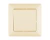 Interruptor de lujo ligero YAKI oro rosa interruptor de pared francés interruptor de pared estándar francés simple abierto uno o dos pares