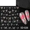 Belleza Total Transfronterizo Nuevas Pegatinas para Uñas Ins Mariposa Láser Iridiscente Mariposa Líquida Pegatinas para Uñas Artísticas