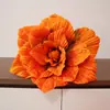 Flores de magnólia de veludo estilo europeu e americano para decoração de casamento, painel de fundo para grandes eventos, vitrine, flores artificiais vintage