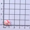 Mini Lazo Conejo Resina Accesorios Pegamento Crema DIY Pegatinas Vaso Agua Pasador Accesorios Cabello Uñas Arte Llavero Lote