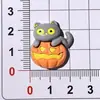 Linterna de calabaza de Halloween, fantasma de dibujos animados, suministros de manualidades DIY, accesorios para el cabello, pegamento de crema, accesorios de resina, materiales