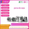 DIN1587 aço inoxidável lavado branco hexagonal tampa de parafuso m4m6m10 porca de bloqueio tipo tampa de móvel mecânico