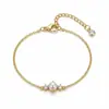 Pulseira Feminina Amazon com Zircônia Cúbica e Pérola Moda Clássica Simples Versátil Estilo Retrô Elegante Temperamento Joia de Mão 2026