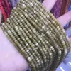 Contas de ábaco facetadas 3x 4mm otimizadas, rodas de corte de jade, contas planas, contas de joias, pedra natural em estoque, atacado