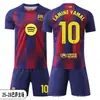 Conjunto de Jersey de Barcelona Conjunto de Uniforme de Entrenamiento Deportivo Admite Impresión de Número Personalizado, Nuevo Neymar No. 10 Camisetas de Fútbol