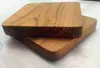Porta Copos Simples de Madeira King Kong Teak Quadrado Porta Copos Base para Tigela Almofada de Isolamento Térmico Madeira Sólida Espessada Porta Copos Base para Tigela Almofada de Madeira
