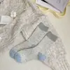 Calcetines de Otoño e Invierno para Mujer, Calcetines de Hilo Trenzado Color Sólido Estilo Japonés, Engrosados y Cálidos, Longitud Media
