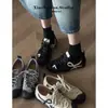 Sola Grossa Cor Color Block Aumento de Altura Sapatos de Treino Alemães Femininos 2026 Nova Cor de Outono Color Blocking Antiderrapante Escalada em Montanha Calçados Esportivos Casuais Atacado