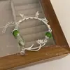 Mismo Torre de Loto de Xiaohongshu Li Xiangyi Pulsera Popular de Gama Alta Diseño de Nicho Ins Nuevo Pulsera Bosque Chinoiserie