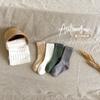 Calcetines de Primavera y Otoño para Niños, Tallas Mediana y Grande para Niños Niños Calcetines Transpirables de Color Sólido hasta la Pantorrilla, Calcetines de Algodón Retro para Niñas, Calcetines de Otoño para Bebés