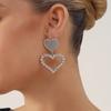 Pendientes de lujo encantadores de gema Super Flash Pendientes de diamantes de imitación de alta calidad de moda europea y americana para mujer pendientes pendientes