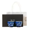 Juego de Tazas de Té de Cerámica con Flores y Mariposas del Fabricante, Taza de Anfitrión Personalizada de Alta Gama para Mujeres, Regalo para Invitados