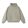 Venta al por mayor de sudaderas con capucha de forro polar de color sólido estilo europeo de 380G para otoño e invierno, disponibles en tallas grandes para hombres y mujeres, con diseños de moda y opciones de impresión personalizadas
