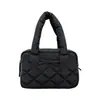 Bolso tote de patrón de rombos transfronterizo, bolso de nylon con forma de nube casual y moderno para mujer, un bolso cuadrado pequeño de estilo coreano de nicho y moderno para otoño/invierno