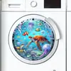 BRUP Calcomanías para Electrodomésticos Estilo Marino Porthole Submarino Azul Tortuga Pulpo Lavadora Calcomanías Decorativas BR2449C