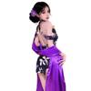 2025 Novo Traje Clássico Cheongsam Paixão Divertida Íntimos Uniforme Sexy Tentação Pijama Roxo Sedução Luxúria Pura