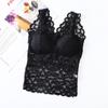 Comércio Exterior Transfronteiriço Mais Vendido Camisola de Renda Plus Size com Bojo, Anti-Exposição, Estilo Fino de Verão, Lindo Design nas Costas, Lingerie para Usar por Cima