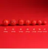 Colección de Accesorios de Cuentas de Transferencia de Arena Roja de Alto Contenido de Cinabrio Mineral Original, Colgante de Bendición del Año del Zodiaco Accesorio para Colgar en el Coche