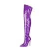 Otoño e Invierno 2026 Nuevo Estilo Botas Largas de Tacón de Punta Hasta la Rodilla Talla Grande 34-47 Exportación Transfronteriza Desfile de Moda Botas de Mujer Zapatos de Mujer
