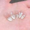 10 Peças de Unhas Postiças Coded Rich Daughter Fairy Elegante Espumante Atmosfera Estilo Celebridade da Internet Removível Vestível