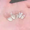 Unhas usadas na mão de alta qualidade desenho animado estrela gato xadrez laço unha pintada à mão adesivo de unha atacado