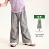 Ropa para Niños Tong Bei 2026 Verano Nuevas Llegadas Pantalones Casuales para Niños Pierna Ancha Fluidos Casuales Deportivos Micro Acampanados Pantalones de Secado Rápido