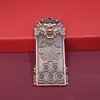 Fábrica de Origen Venta al por Mayor Colgantes para Puerta Feng Shui de Doble Cara con Cabeza de Animal y Monedas de los Cinco Emperadores Bagua para Decoración del Hogar