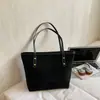 Bolsa Tote de Gran Capacidad Estilo Coreano para Mujer, Bolso de Hombro Retro de Moda 2025 Nuevo, Billetera para Monedas de Lujo Accesible, Tendencia de Alta Gama