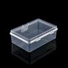 Caja de almacenamiento rectangular tipo almeja a prueba de polvo caja para componentes electrónicos empaque de anillos y pendientes caja de almacenamiento de plástico para collares