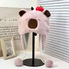 Gorro de Felpa para Esquí de Mujer Cautable Sombrero de Capibara Sombrero Lei Feng de Otoño e Invierno para Mujer Gorro Cálido con Protección para las Orejas