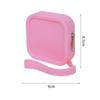 Bolsa Pequena Quadrada de Silicone para Guardar Moedas, Batom, Cartões Bancários, Fones de Ouvido, Bolsa com Zíper para Armazenamento, Chave de Mão, Estilo Ins, Bolsa Pequena