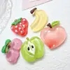 Accesorios de Resina Pegamento Blanco DIY Hielo Transparente Tarjeta Pequeña Fruta Pasador de Pelo Funda de Teléfono Móvil Flor de Zapato Colgante Materiales Decorativos Venta al por Mayor