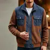 Transfronterizo Otoño 2026 Xiyin Amazon 3D Hombres Estilo Dinero Viejo Moda Sencillo Holgado Chaqueta